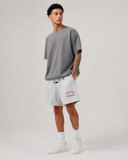 AMBERELLE Campus Micro Logo Sweatshorts in black