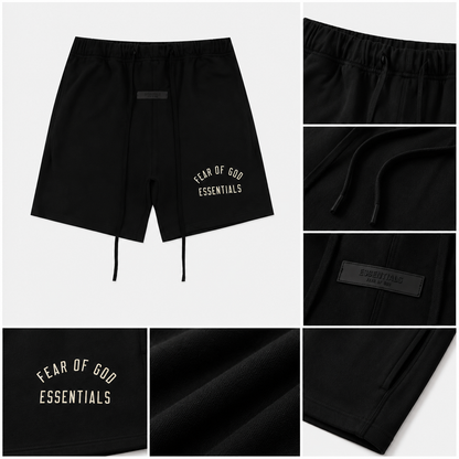 AMBERELLE Campus Micro Logo Sweatshorts in black