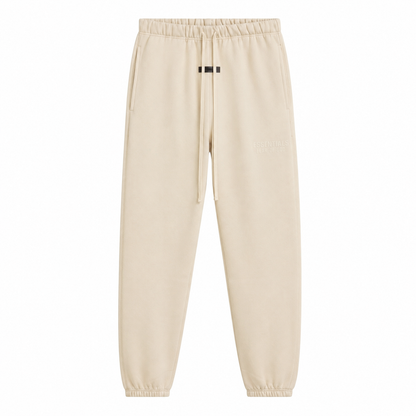 AMBERELLE Double Bar Fleece Joggers in orange