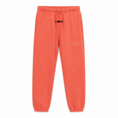 AMBERELLE Double Bar Fleece Joggers in light heather grey