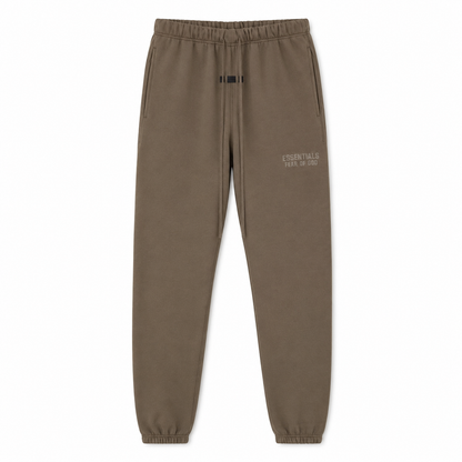 AMBERELLE Double Bar Fleece Joggers in orange