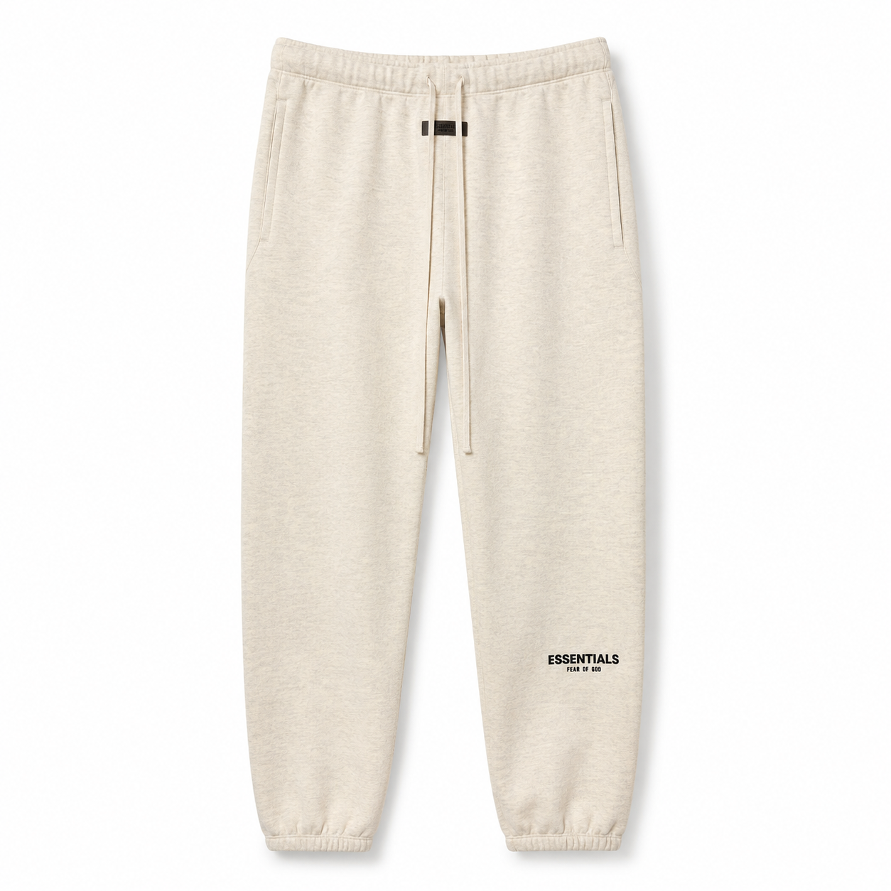 AMBERELLE Flocked Logo Tapered Joggers in black