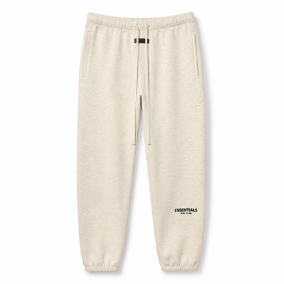 AMBERELLE Flocked Logo Tapered Joggers in black