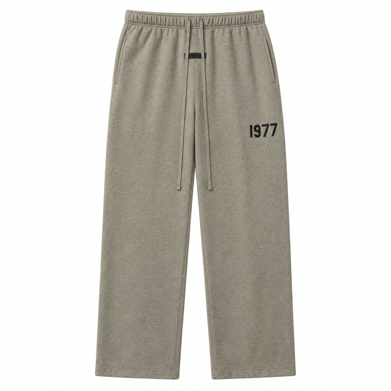 AMBERELLE 1977 Relaxed Wide-Leg Sweatpants in light heather grey