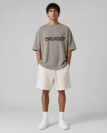 AMBERELLE 90s Graphic Oversized T-Shirt in blackred