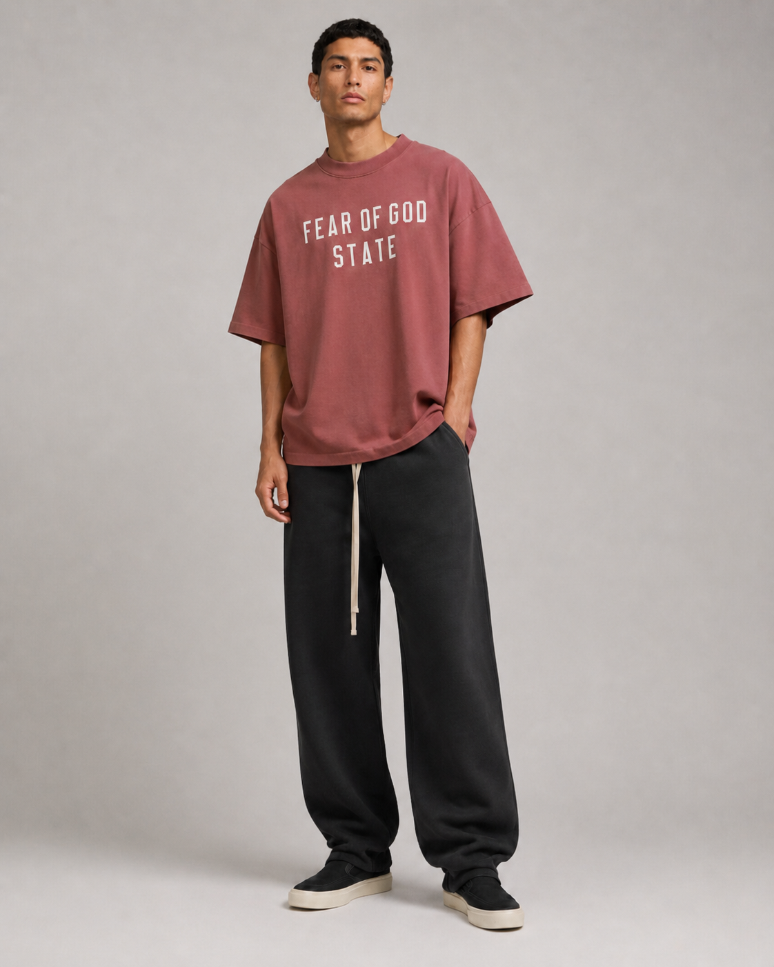 AMBERELLE State Letter Graphic Oversized T-Shirt in yellow