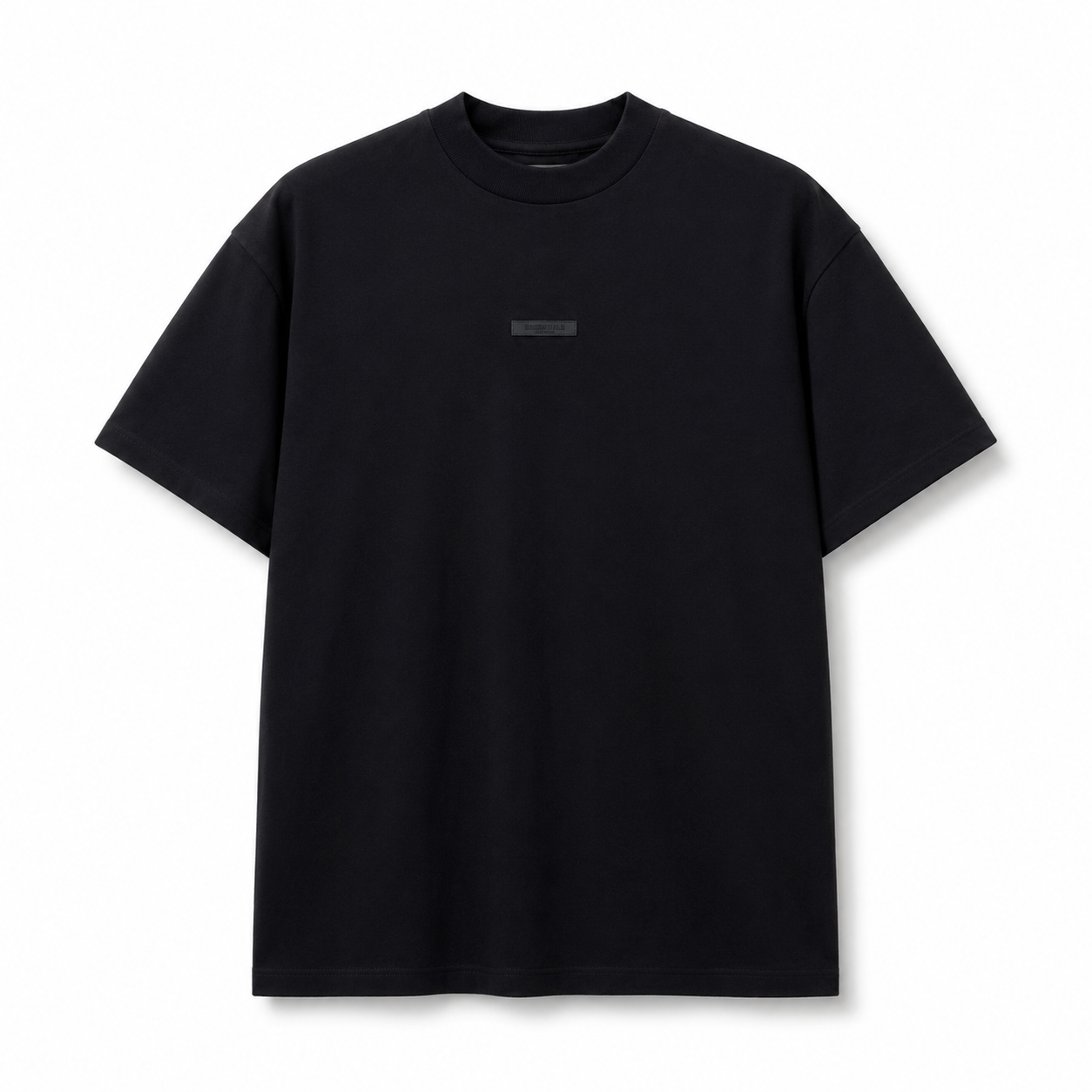 AMBERELLE Oversized Minimal Logo T-Shirt in beige