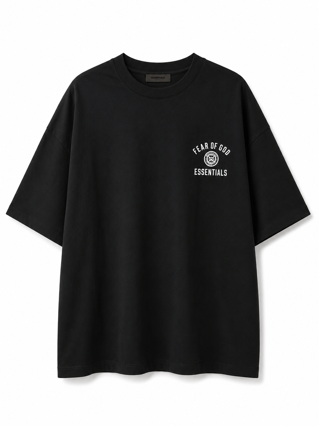 AMBERELLE Mini Crest Logo Short Sleeve Tee in navy