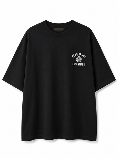 AMBERELLE Mini Crest Logo Short Sleeve Tee in navy