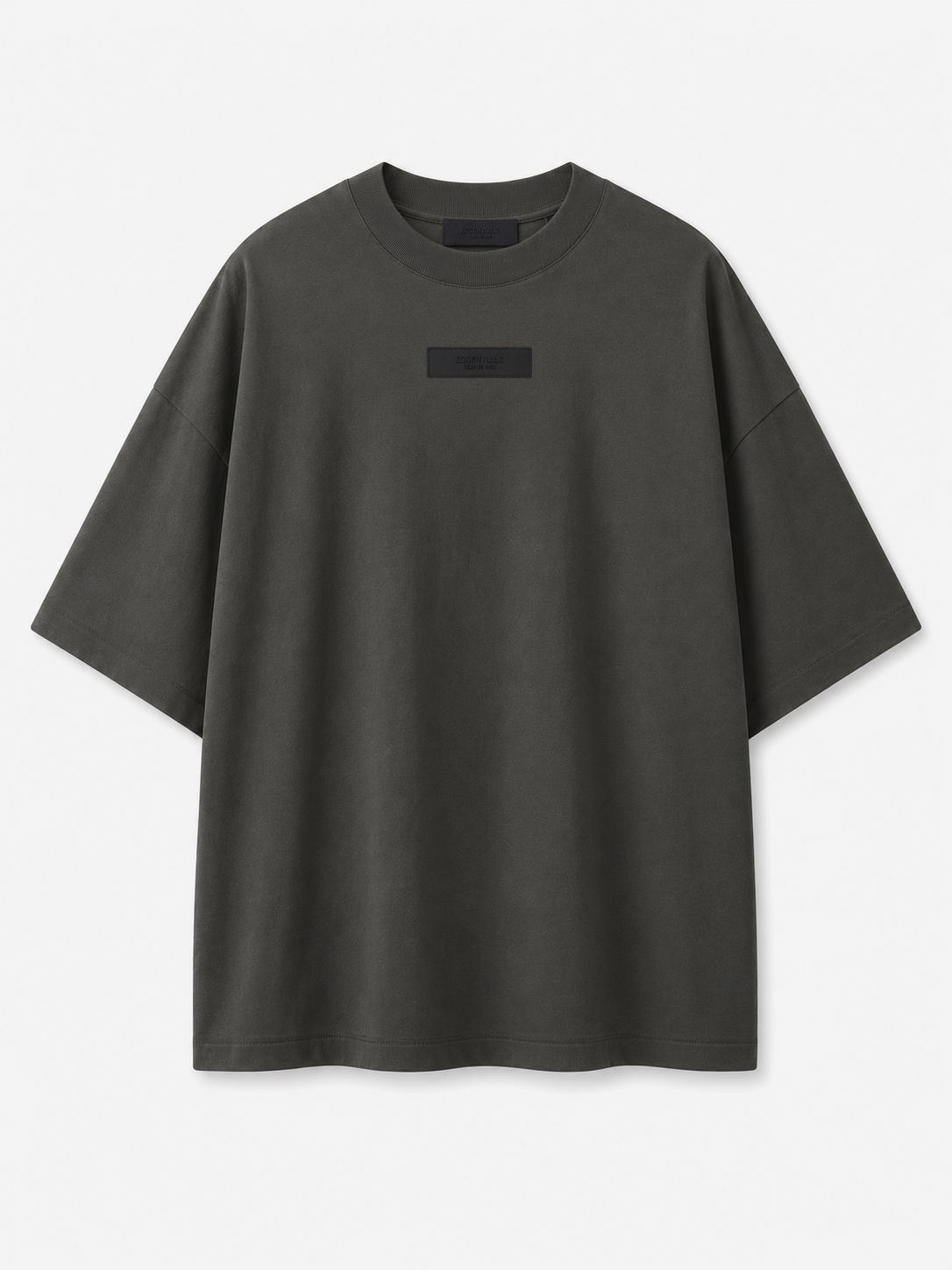 AMBERELLE Silicone Patch Short Sleeve Tee in black