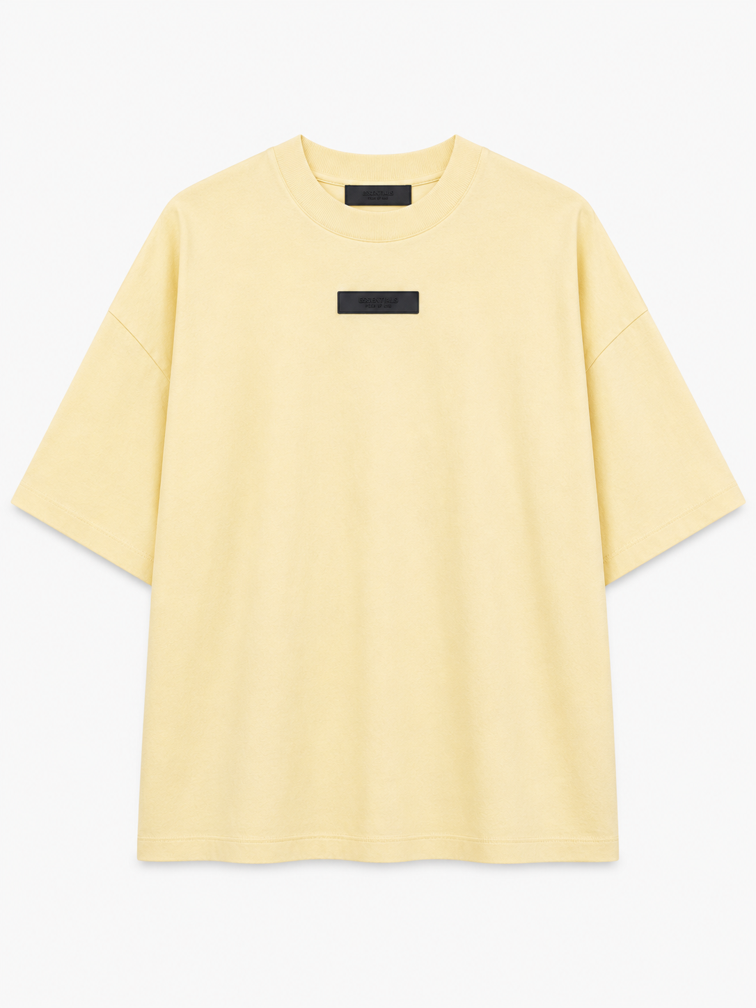 AMBERELLE Silicone Patch Short Sleeve Tee in black