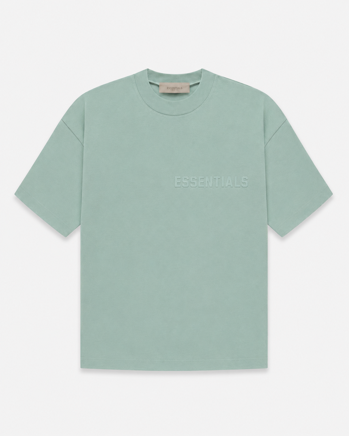 AMBERELLE Tonal Silicone Logo Short Sleeve Tee in black
