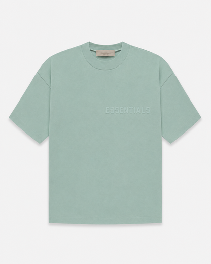 AMBERELLE Tonal Silicone Logo Short Sleeve Tee in black