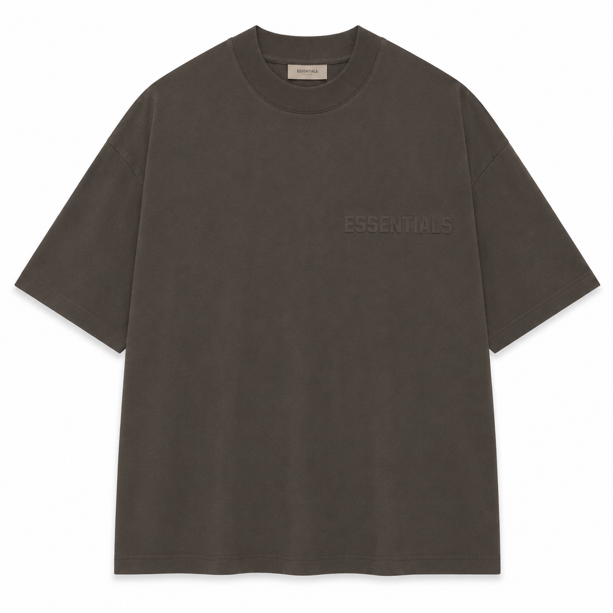 AMBERELLE Tonal Flocked Logo Short Sleeve Tee in yellow