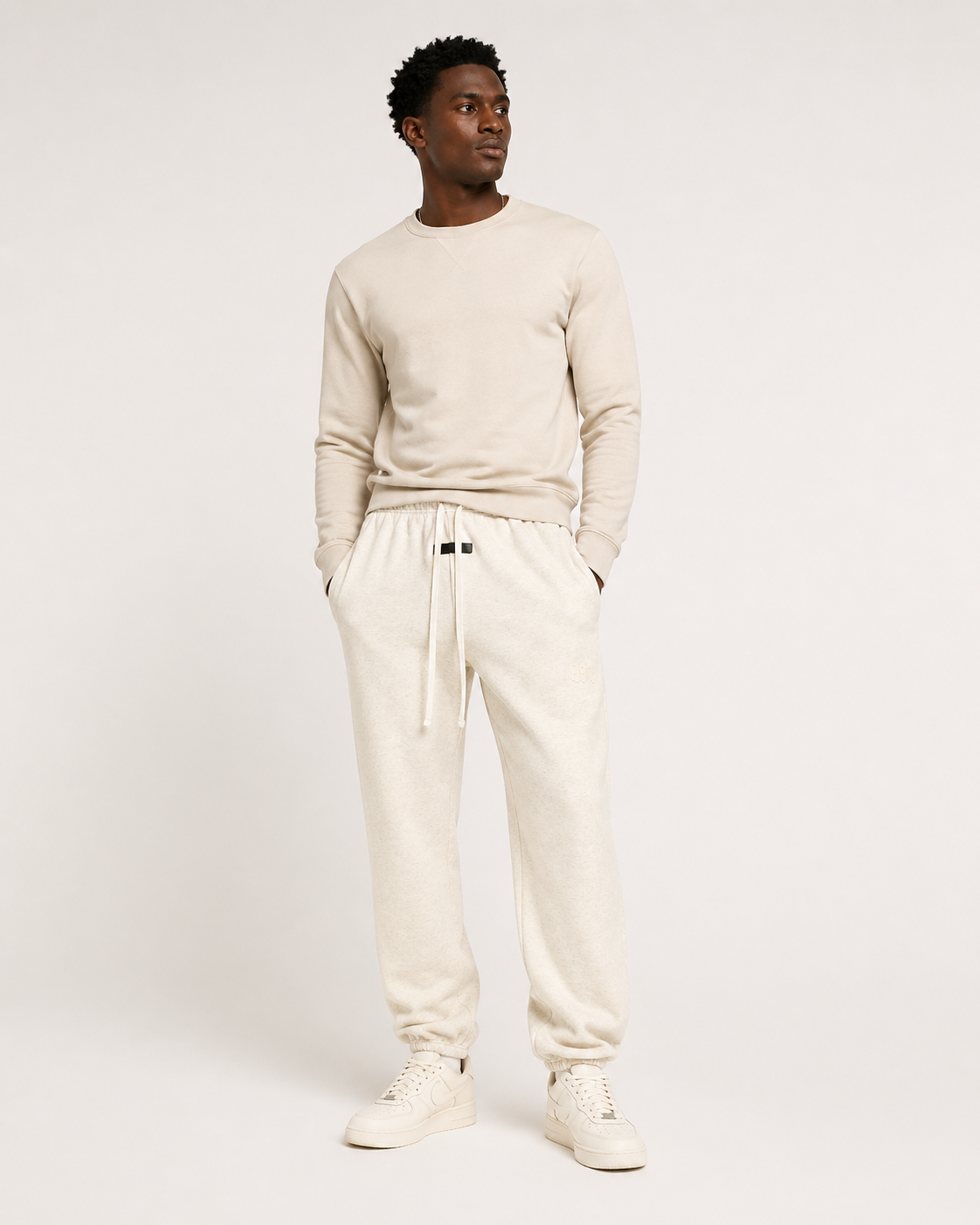 AMBERELLE 1977 Fleece Joggers Sweatpants in black