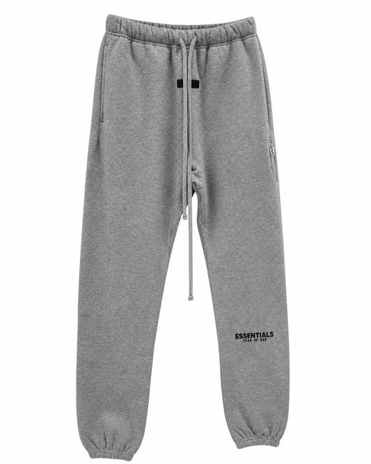 AMBERELLE Core Flocked Logo Sweatpants in black