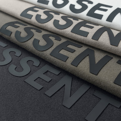 AMBERELLE Side Logo Oversized Fleece Hoodie in taupe
