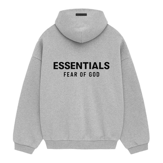 AMBERELLE Holiday Back Logo Fleece Hoodie in black