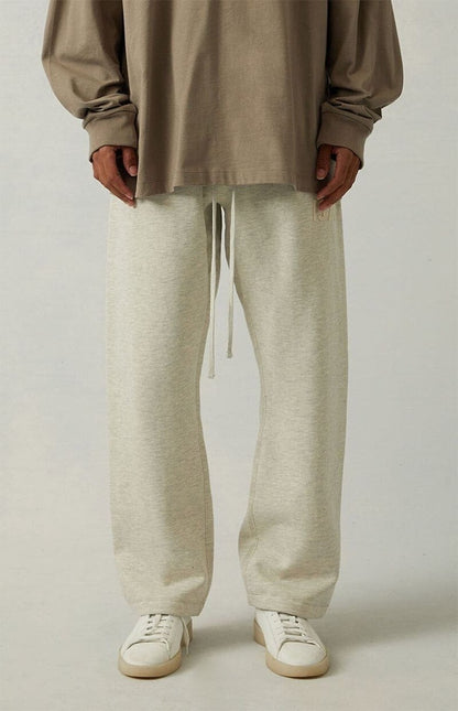 AMBERELLE 1977 Relaxed Wide-Leg Sweatpants in cream