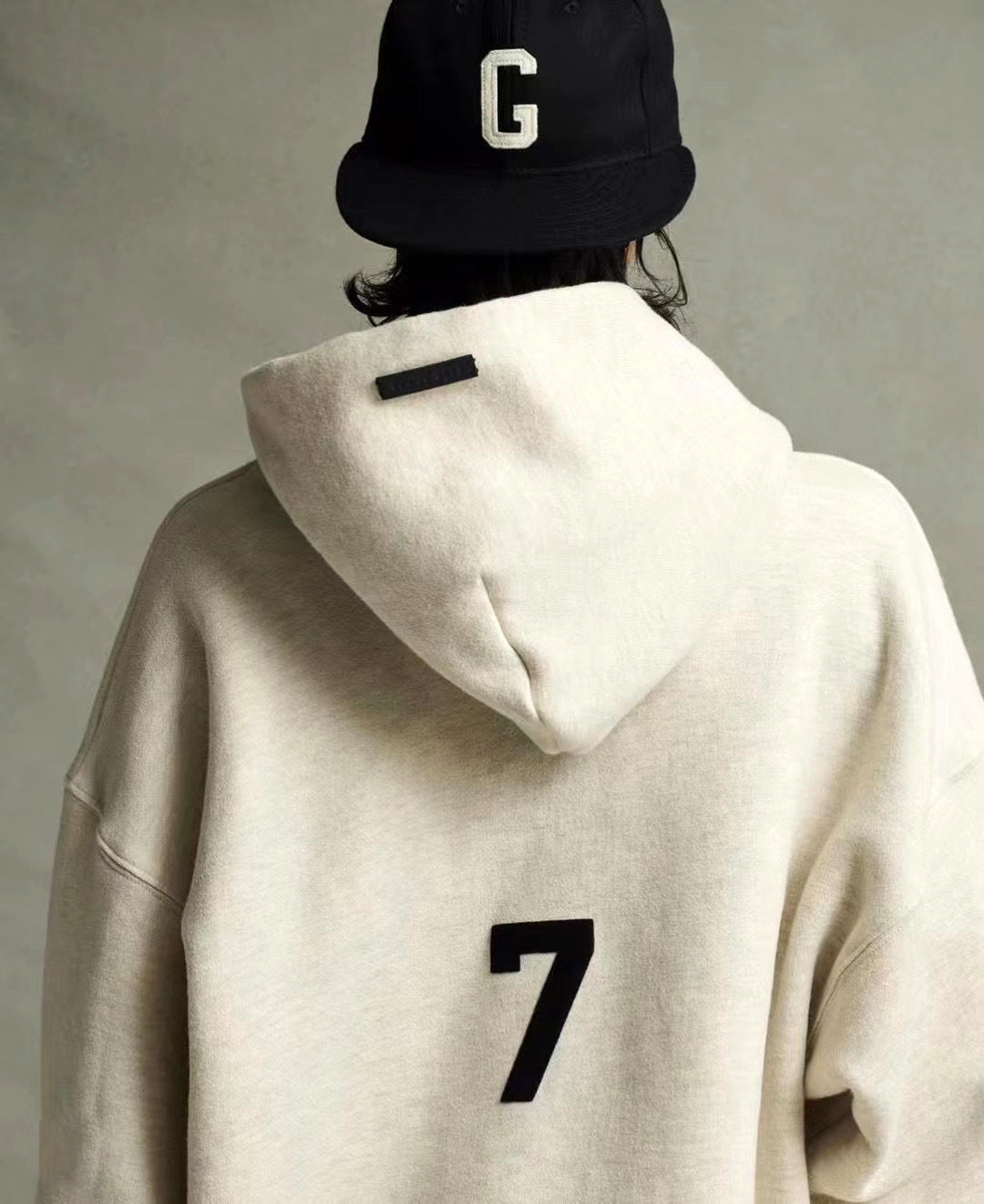 AMBERELLE Varsity Letter Graphic Hoodie in black