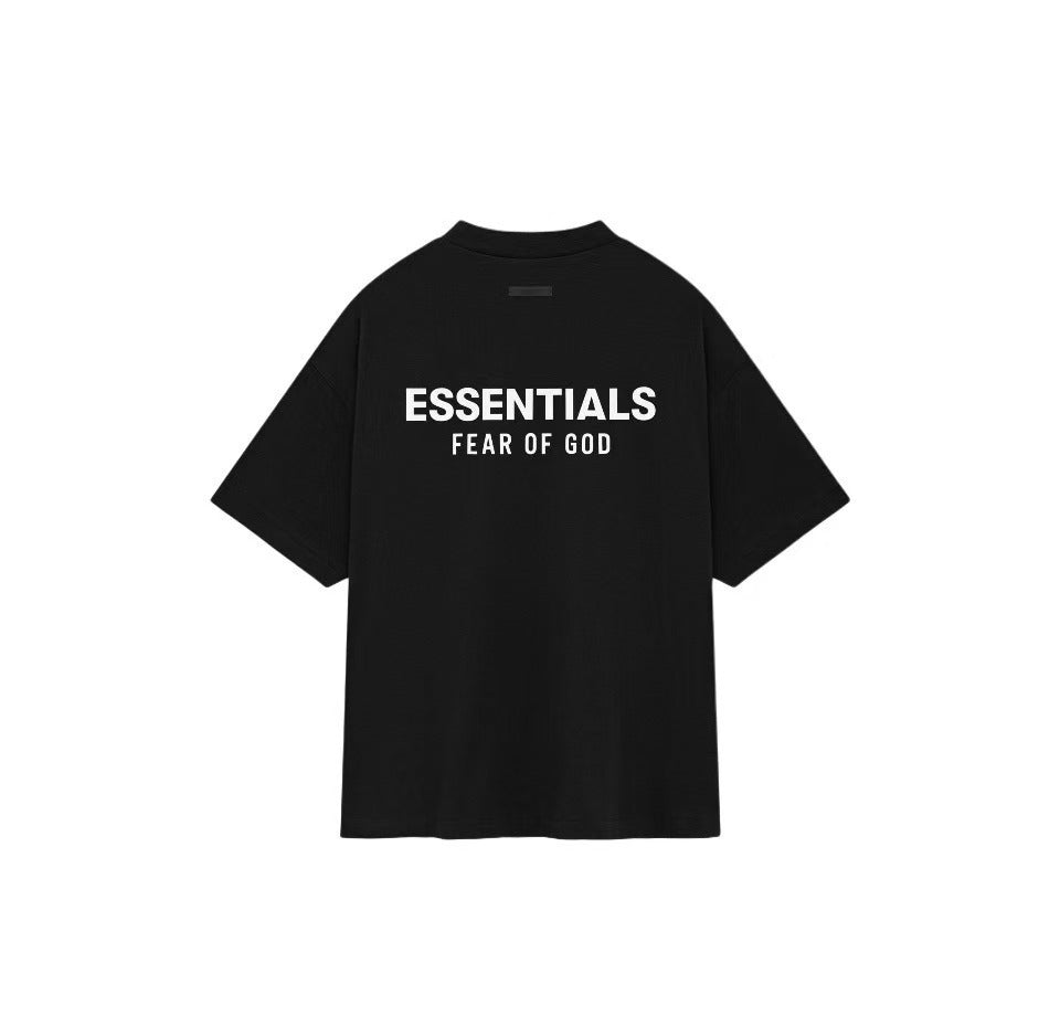 AMBERELLE Holiday Back Logo Short Sleeve Tee in black