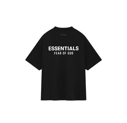 AMBERELLE Holiday Back Logo Short Sleeve Tee in black