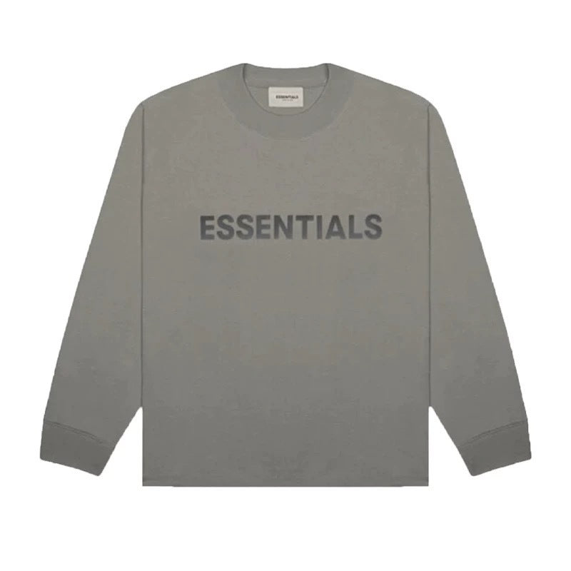 AMBERELLE Core Logo Long Sleeve Tee in gray