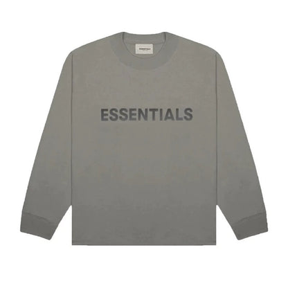 AMBERELLE Core Logo Long Sleeve Tee in gray