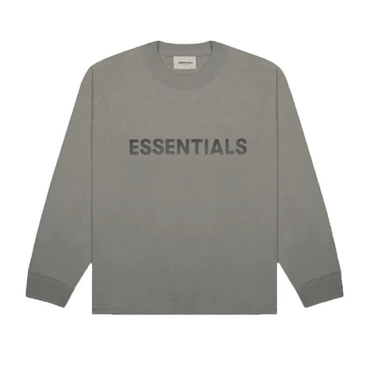 AMBERELLE Core Logo Long Sleeve Tee in gray
