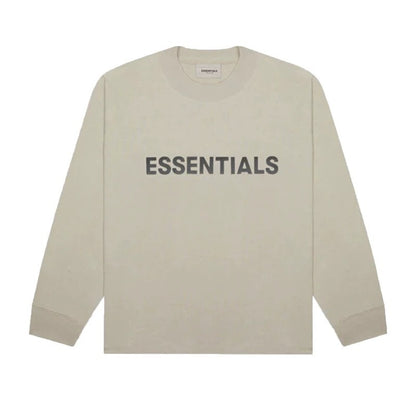 AMBERELLE Core Logo Long Sleeve Tee in gray