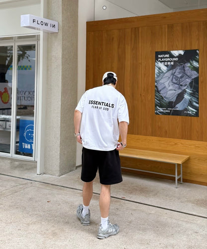 AMBERELLE Classic Logo Fleece Sweatshorts in black