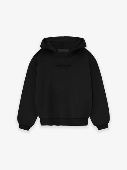 AMBERELLE FW23 Minimal Logo Fleece Hoodie in dark taupe