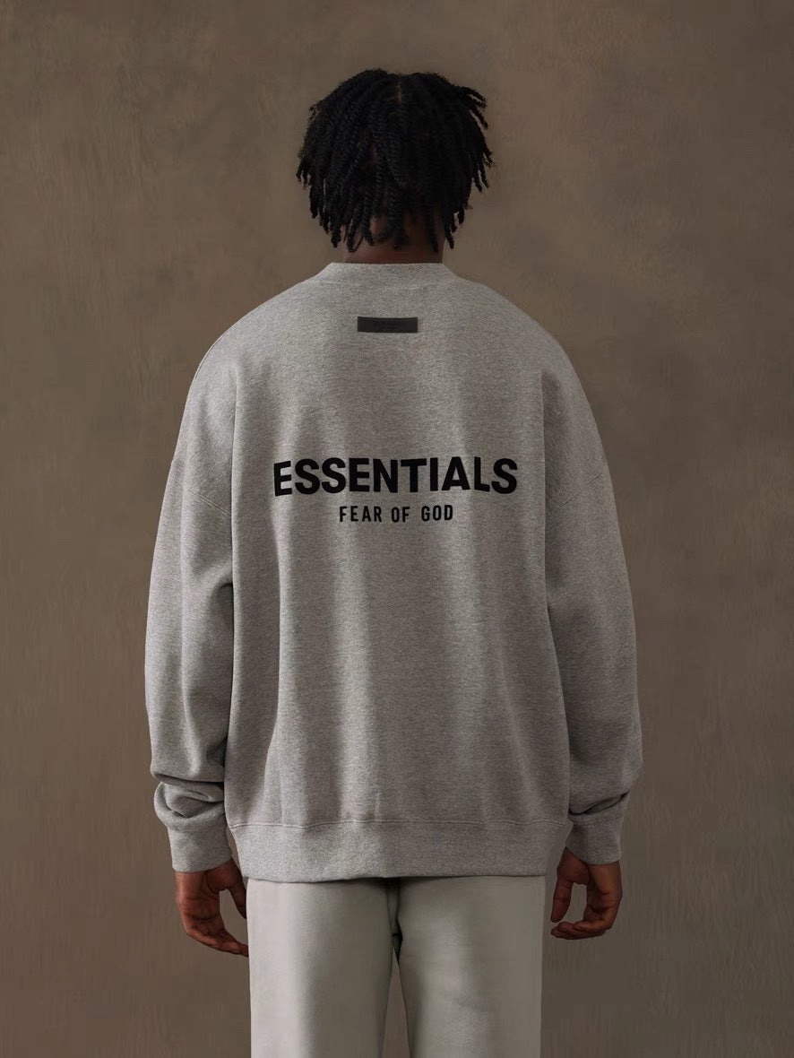 AMBERELLE Back Logo Long Sleeve Sweatshirt in gray