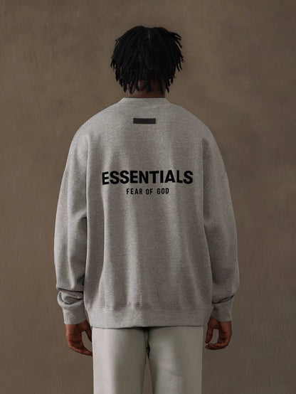 AMBERELLE Back Logo Long Sleeve Sweatshirt in gray