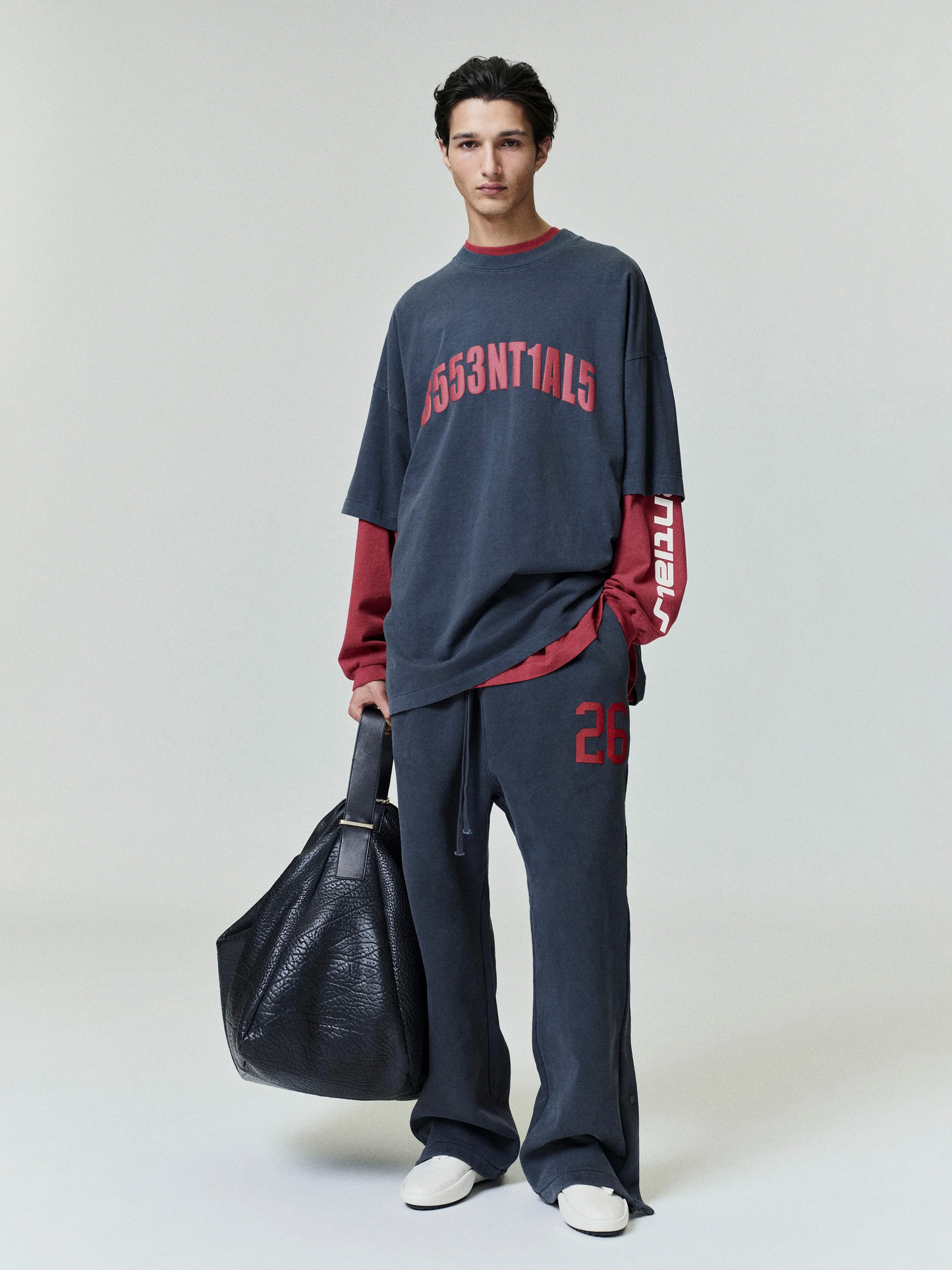 AMBERELLE 3553NT1AL5 Oversized Graphic T-Shirt in blackblue