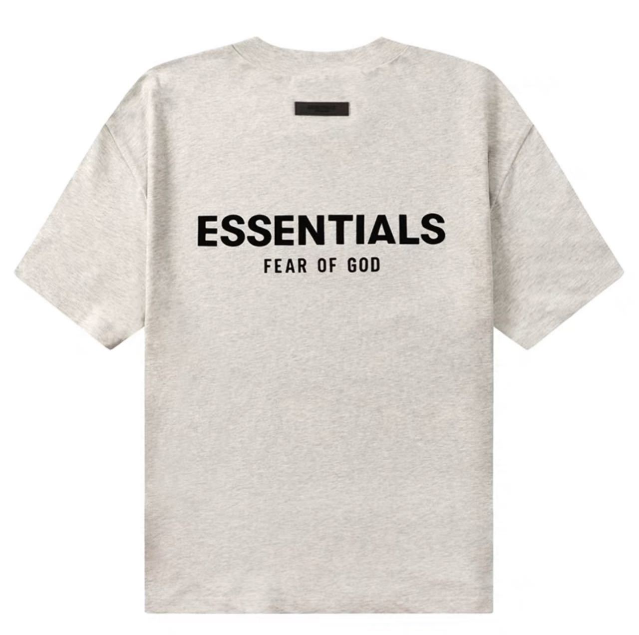 AMBERELLE Flocked Logo Oversized T-Shirt in cream