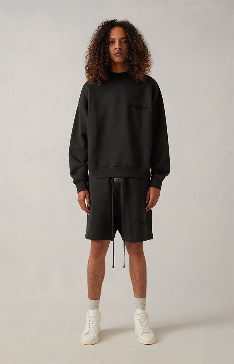 AMBERELLE Back Logo Long Sleeve Sweatshirt in black