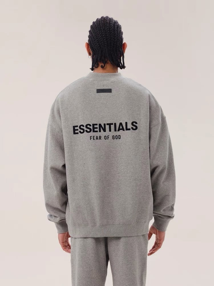 AMBERELLE Back Logo Long Sleeve Sweatshirt in gray