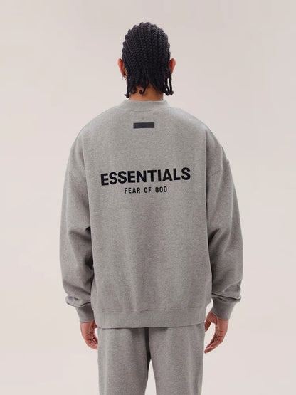 AMBERELLE Back Logo Long Sleeve Sweatshirt in gray