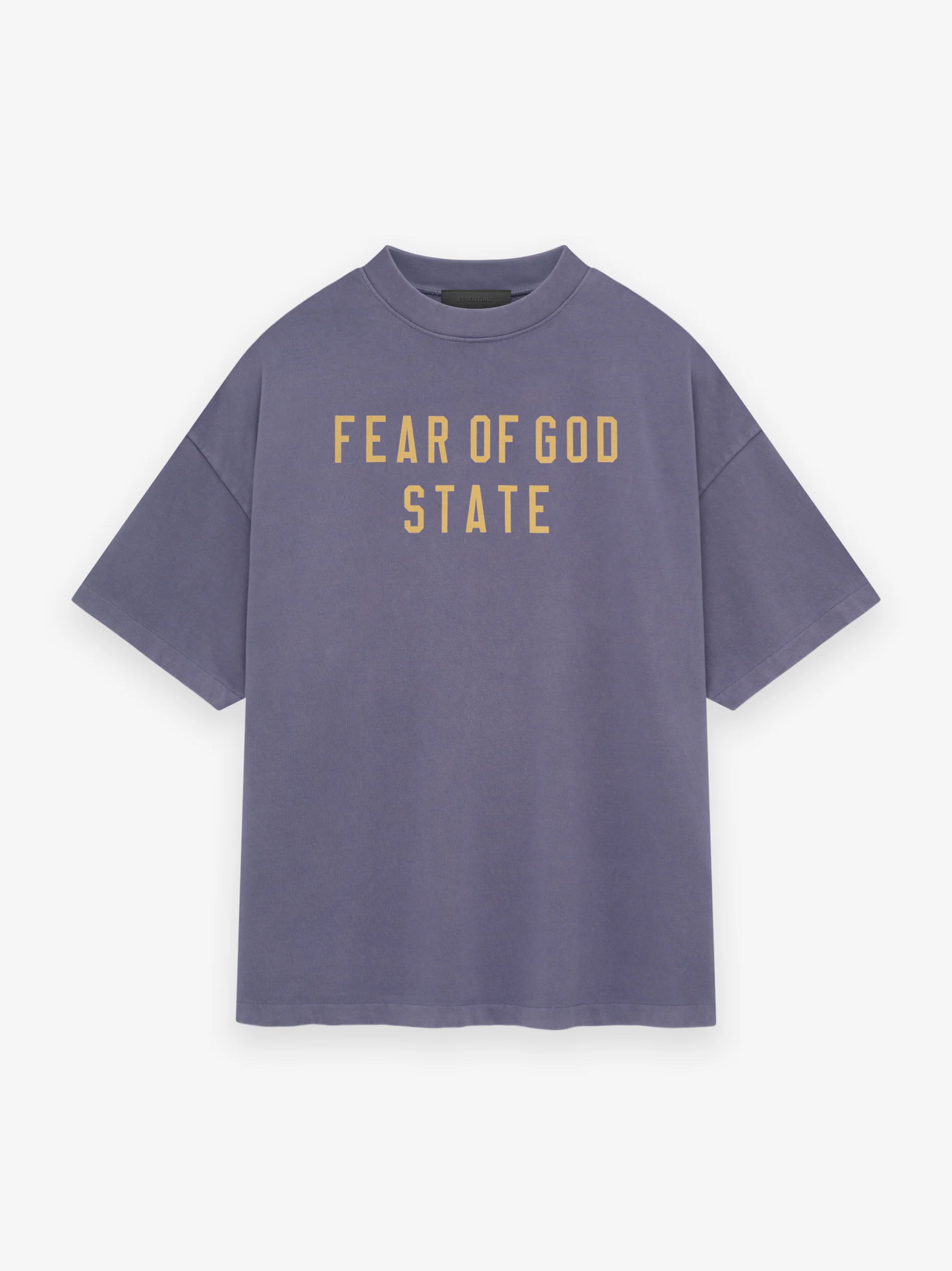 AMBERELLE State Letter Graphic Oversized T-Shirt in yellow