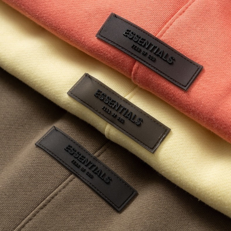 AMBERELLE Double Bar Fleece Joggers in cream