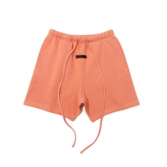 AMBERELLE Core Logo Fleece Sweatshorts in cream