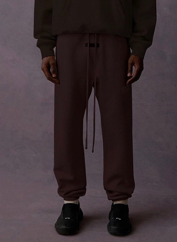 AMBERELLE Season 9 Fleece Logo Joggers in dark purple