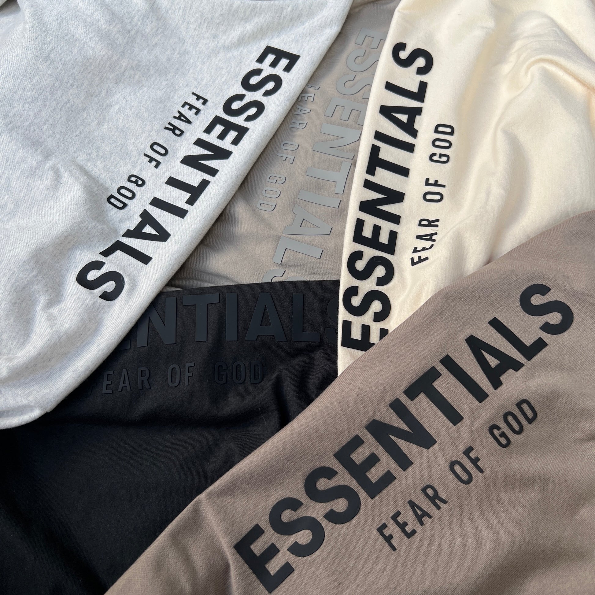 AMBERELLE Back Logo Long Sleeve Tee in light heather grey