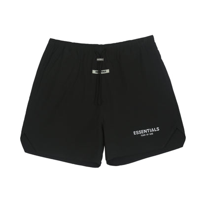 AMBERELLE Lightweight Logo Utility Shorts in black