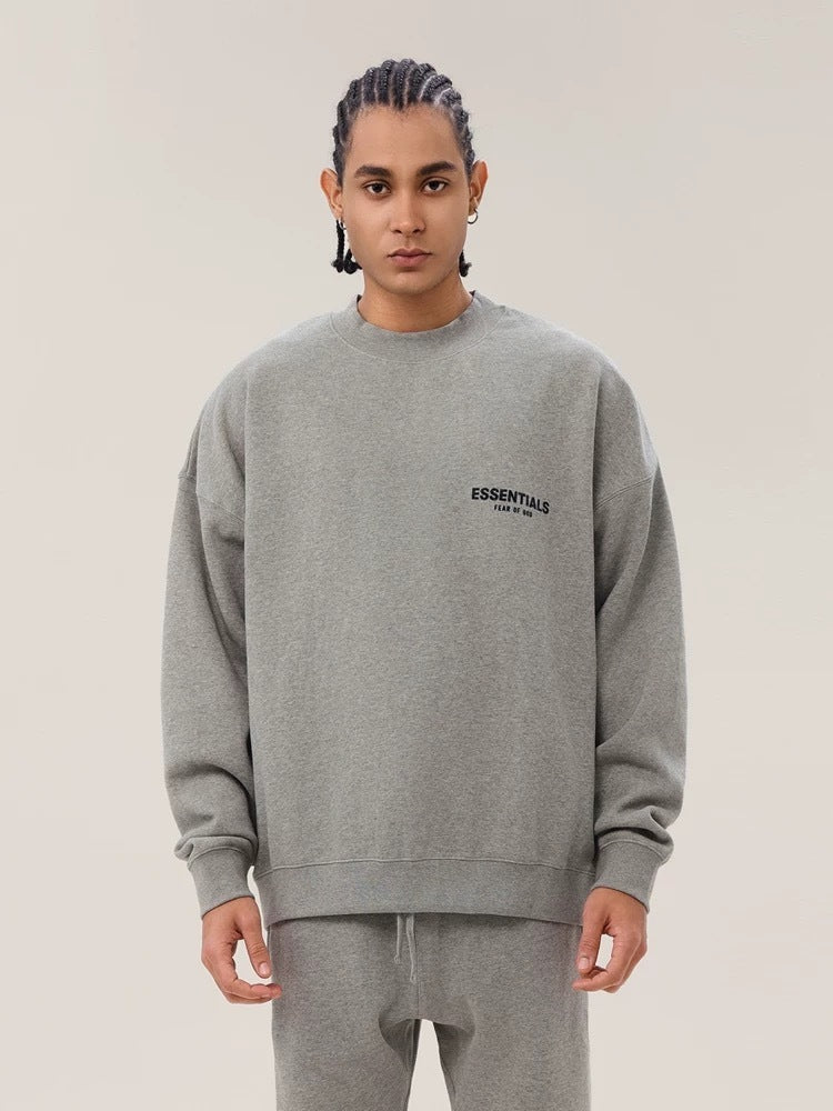 AMBERELLE Back Logo Long Sleeve Sweatshirt in gray