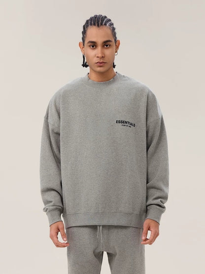 AMBERELLE Back Logo Long Sleeve Sweatshirt in gray