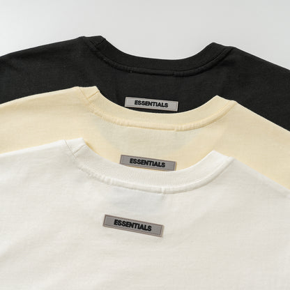 AMBERELLE Core Silicone Label Oversized T-Shirt in cream