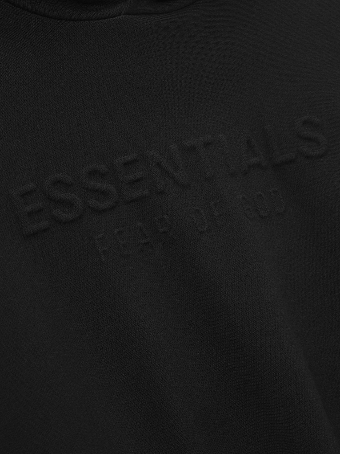 AMBERELLE Embossed Classic Fleece Hoodie in light heather grey