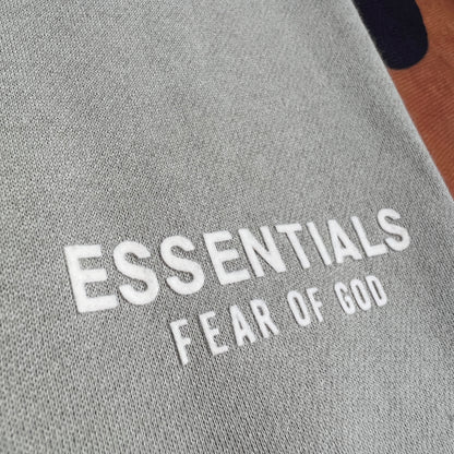 AMBERELLE Core Logo Fleece Joggers in light heather grey